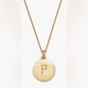 Kate Spade Mini Initial Pendant Necklace, P, NWT